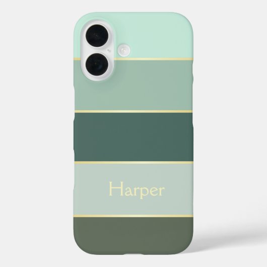カスタム夏の色のブロックストライプ Case-Mate iPhoneケース (裏面)