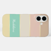 カスタム夏の色のブロックストライプ Case-Mate iPhoneケース (裏面 (横))