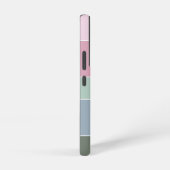 カスタム夏の色のブロックストライプ SAMSUNG GALAXYケース (右側面)