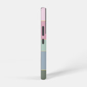 カスタム夏の色のブロックストライプ SAMSUNG GALAXYケース (右側面)