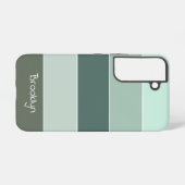 カスタム夏の色のブロックストライプ SAMSUNG GALAXYケース (裏面横)