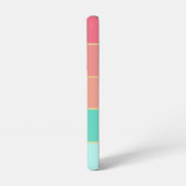 カスタム夏の色のブロックストライプ SAMSUNG GALAXYケース (左側面)