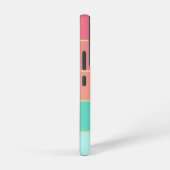 カスタム夏の色のブロックストライプ SAMSUNG GALAXYケース (右側面)