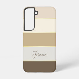 カスタム夏の色のブロックストライプ SAMSUNG GALAXY S22ケース