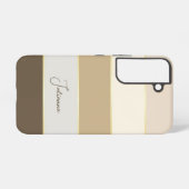 カスタム夏の色のブロックストライプ SAMSUNG GALAXYケース (裏面横)