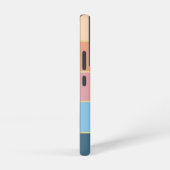 カスタム夏の色のブロックストライプ SAMSUNG GALAXYケース (右側面)