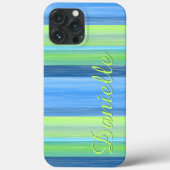 カスタム夏カラフルお尻ストライプアートパターン Case-Mate iPhoneケース (裏面)