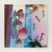 カスタム夏ビーチエレガント ジグソーパズル (横)