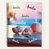 カスタム夏ビーチエレガント ノートブック (正面)