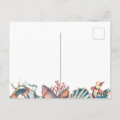 カスタム夏ビーチエレガント ポストカード (裏面)