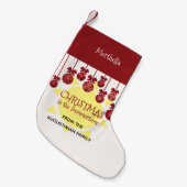 カスタム夏期 スモールクリスマスストッキング (正面 (吊り時))