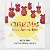 カスタム夏期 ワインラベル (シングルラベル)