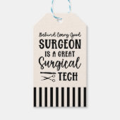 カスタム外科 |手術技術者 ギフトタグ (正面)