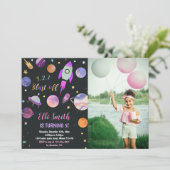 カスタム外空間パーティー招待状 招待状 (スタンド正面)