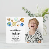 カスタム外空間パーティー招待状 招待状 (スタンド正面)