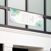 カスタム多肉結婚の芸術歓迎バナー 横断幕 (ビルの外側)