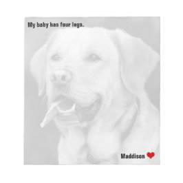 カスタム大きな白黒フォトペパーソナライズされたット ノートパッド