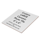 カスタム大セラミックフォトタイル6" x 6" タイル (側面)