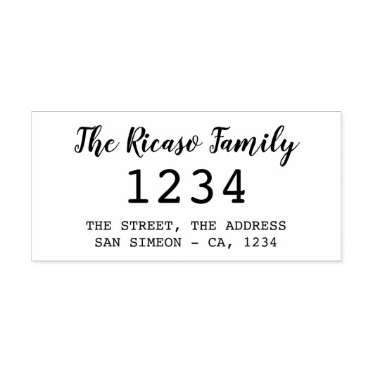 カスタム大パーソナライズされた数アドレス ラバースタンプ (インプリント)