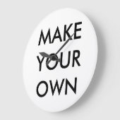 カスタム大パーソナライズされた10.75インチ丸壁時計 ラージ壁時計 (傾斜)