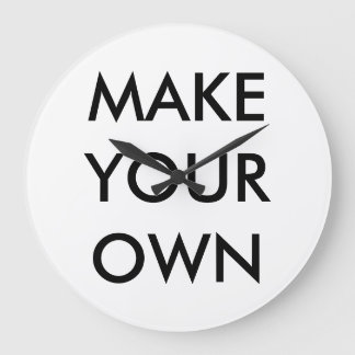 カスタム大パーソナライズされた10.75インチ丸壁時計 ラージ壁時計