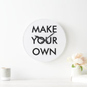 カスタム大パーソナライズされた10.75インチ丸壁時計 ラージ壁時計 (ホーム)