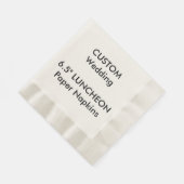 カスタム大ランチョンディスポーザブル紙ナプキン 縁ありランチョンナプキン (角)
