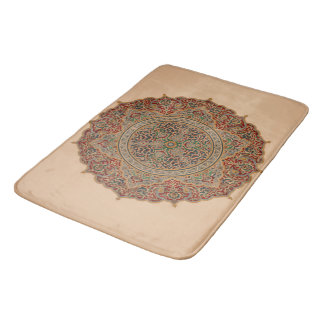 カスタム大ヴィンテージモザイク風呂マット バスマット