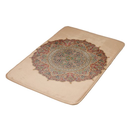 カスタム大ヴィンテージモザイク風呂マット バスマット (アングル)