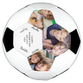 カスタム大事な行事3フォト署名済み サッカーボール (回転)