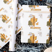 カスタム大人のユーモア気のあるそぶりをしたブーティスケルトンハロウィーン ラッピングペーパー