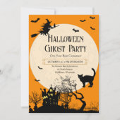 カスタム大人モダンのハロウィーンの衣装パーティー 招待状 (正面)