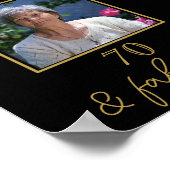 カスタム大人誕生日ポスター70誕生日 ポスター (角)