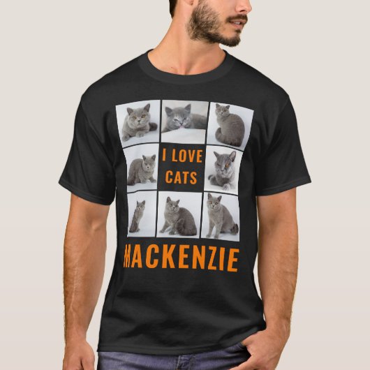 カスタム大学の写真と名パーソナライズされた前 Tシャツ (正面)