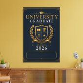 カスタム大学卒業クラスオブ2026 キャンバスプリント (インサイチュ (リビング))