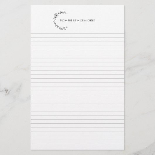 カスタム大学文房具メモ帳 便箋 (正面)