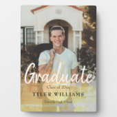 カスタム大学院フォトスクリプトゴールデンオーバーレイ フォトプラーク (正面)