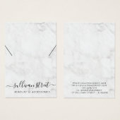 カスタム大理石ネックレス表示カード (正面&裏面)