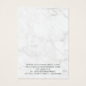 カスタム大理石ネックレス表示カード (裏面)