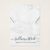 カスタム大理石ネックレス表示カード (正面)