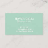 カスタム大理石洗練された台本ミニマル可愛い 名刺 (裏面)