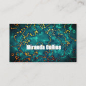 カスタム大理石洗練された台本ミニマル可愛い 名刺 (正面)