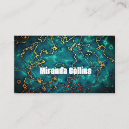 カスタム大理石洗練された台本ミニマル可愛い 名刺