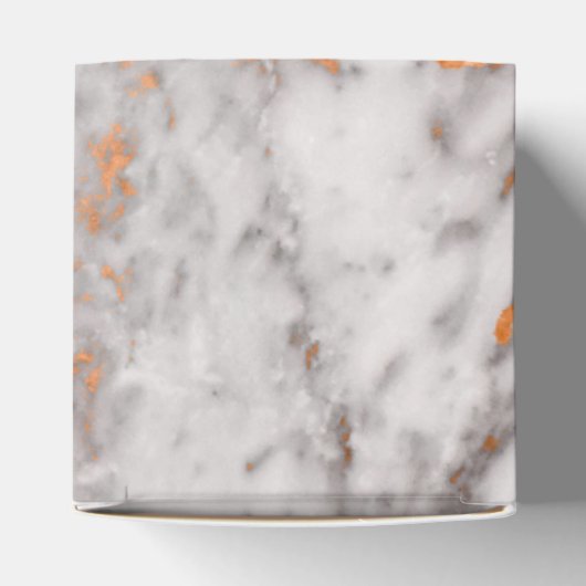 カスタム大理石&銅結婚式の引き出物箱 フェイバーボックス (上部)