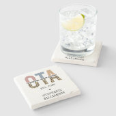 カスタム大田職業セラピー助成金 ストーンコースター (横)