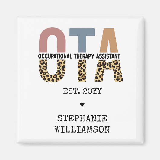 カスタム大田職業セラピー助成金 マグネット (正面)