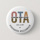 カスタム大田職業セラピー助成金 缶バッジ (正面)