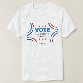カスタム大統領のパーソナライズされた選挙運動 Tシャツ