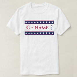 カスタム大統領のパーソナライズされた選挙運動 Tシャツ