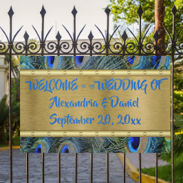 カスタム大金ゴールド&孔雀フェザーウェルカムなど 横断幕